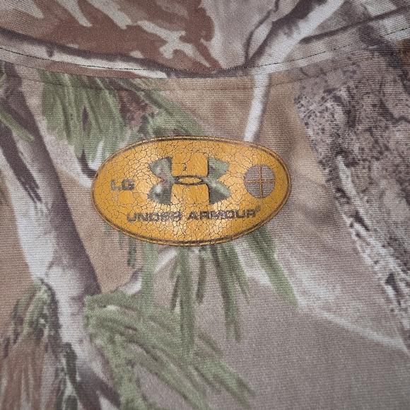 Under Armour Men's Large Realtree Camo Compression Long Sleeve Shirt Mock Neck - Picture 5 of 8